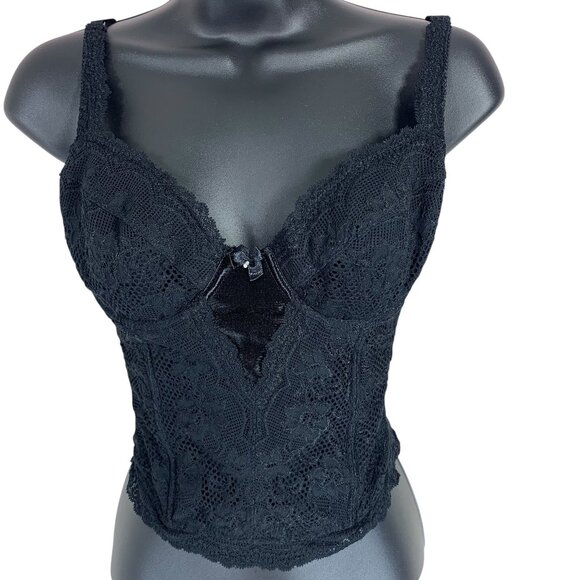 Spencer's Black Lace Bustier – 34B - Picture 1 of 15